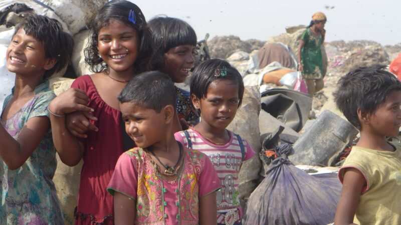 Müllkinder in Indien (Foto: Kindernothilfepartner)